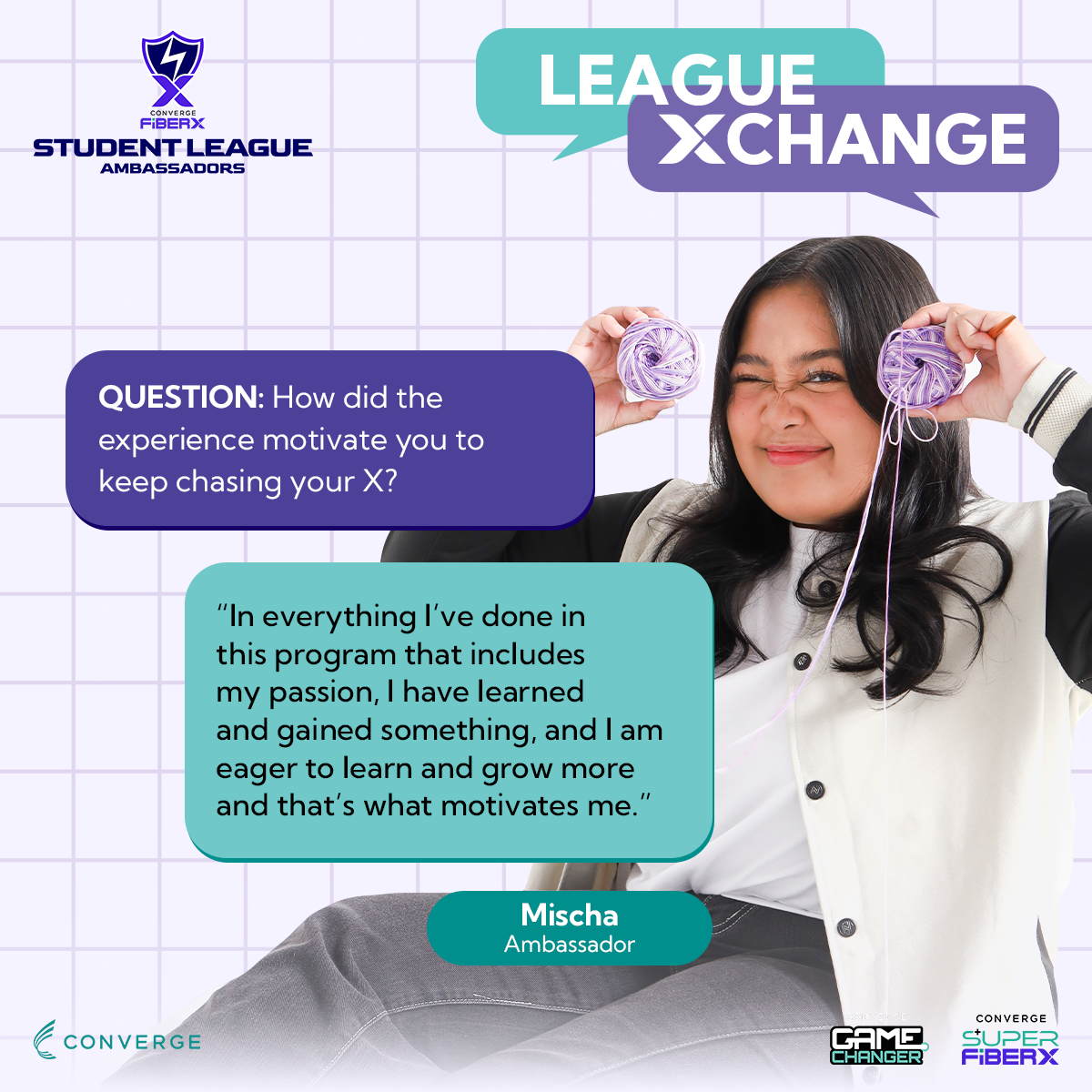 League Xchange story of Mischa, FiberX Student League Ambassador